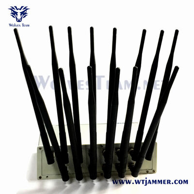 14 Дисплейная многофункциональная система помех поддерживает GSM 4G LTE WiFi VHF и радиодиапазоны