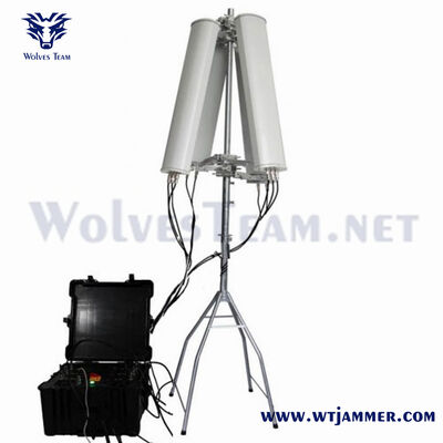 Portable 500W 10-Band Signal Jammer Blocker for 5G 4G 3G GSM DCS and WiFi