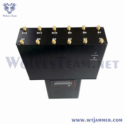 GPS Phone Signal Jammer Handheld Adjustable Type with LCD Digital Display Screen For Small Car