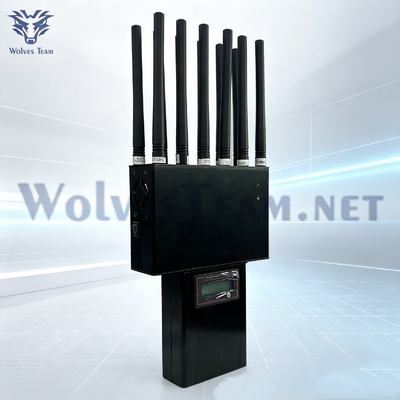 16 Antenna 16 Watt 5G Handheld Cell Phone Signal Jammer With  Battery Inside