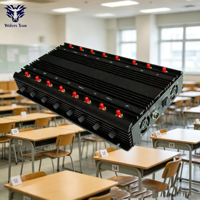 16 Antennas Anti-Cheating Exam Room Signal Blocker 20-100M Coverage Blocks All Cell Phones WiFi And Bluetooth