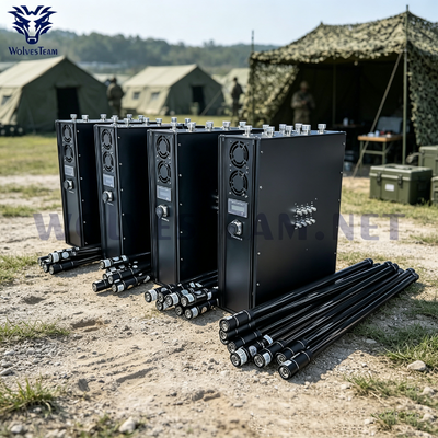 8 полос Manpack Signal Jammer с антеннами и батареей для правоохранительных органов