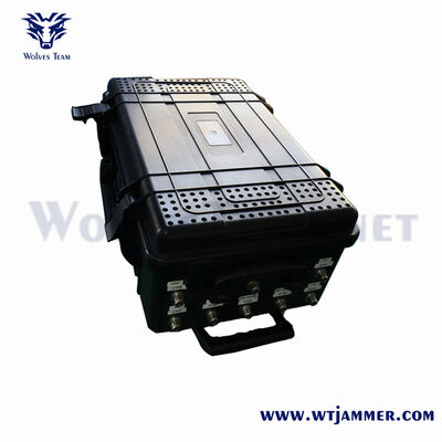 Trolley Type Anti Explosion Anti-drone Signal Jammer Equipped With Built-in Wheels And Integrated Battery For Rapid And Convenient Deployment