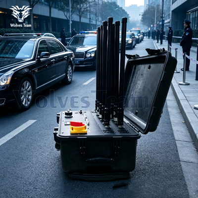 Outdoor Portable Signal Jammer With Built‑in Battery Customizable Frequencies For Temporary High‑Profile Meetings And VIP Events