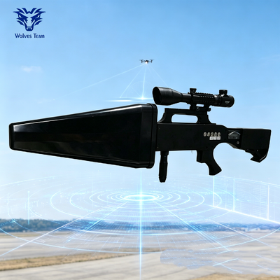 Outdoor  IP55 Drone Jammer Device Gun Shape IR Laser Telescope