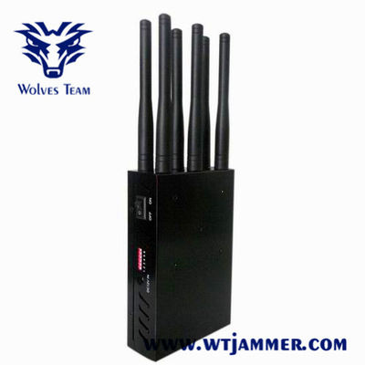 Handheld Jammer сигнала 12W CDMA GSM 3G 4G 5G WiFi Lojack