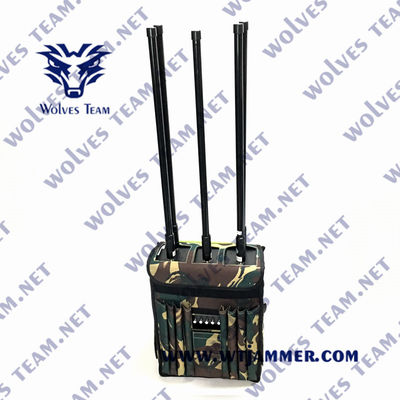Блокировщик сигнала мобильного телефона рюкзак 90 Вт GPS WIFI 5.8G Дронный сигнальный джаммер